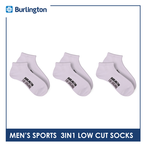 Burlington Men's OVERRUNS Cotton Thick Sports Socks 3 pairs in a pack BMSCO1 (6671269462121)