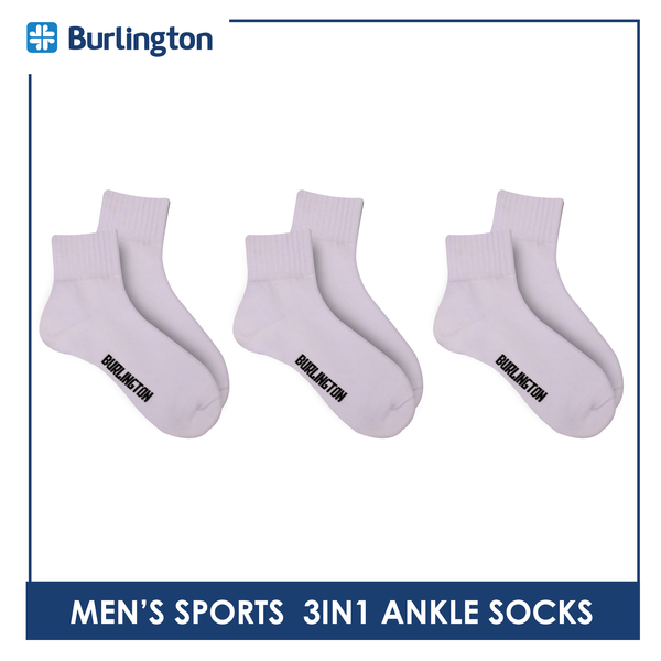 Burlington Ladies' OVERRUNS Cotton Thick Sports Socks 3 pairs in a pack BLSCO1 (6671261007977)