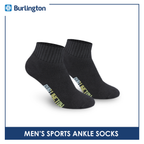 Burlington Men's Cotton Ankle Thick Sports Socks 3 pairs in a pack BMSS03 (Limited Time Offer) (6657272316009)