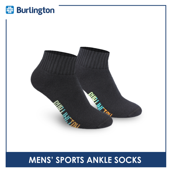 Burlington Men's Cotton Ankle Thick Sports Socks 3 pairs in a pack BMSS03 (Limited Time Offer) (6657272316009)