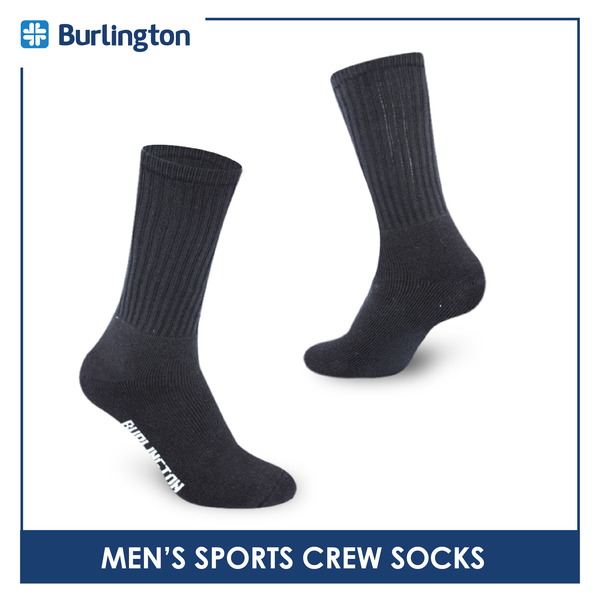Burlington Men's Cotton Crew Thick Sports Socks 3 pairs in a pack BMSS04 (Limited Time Offer) (6657272676457)