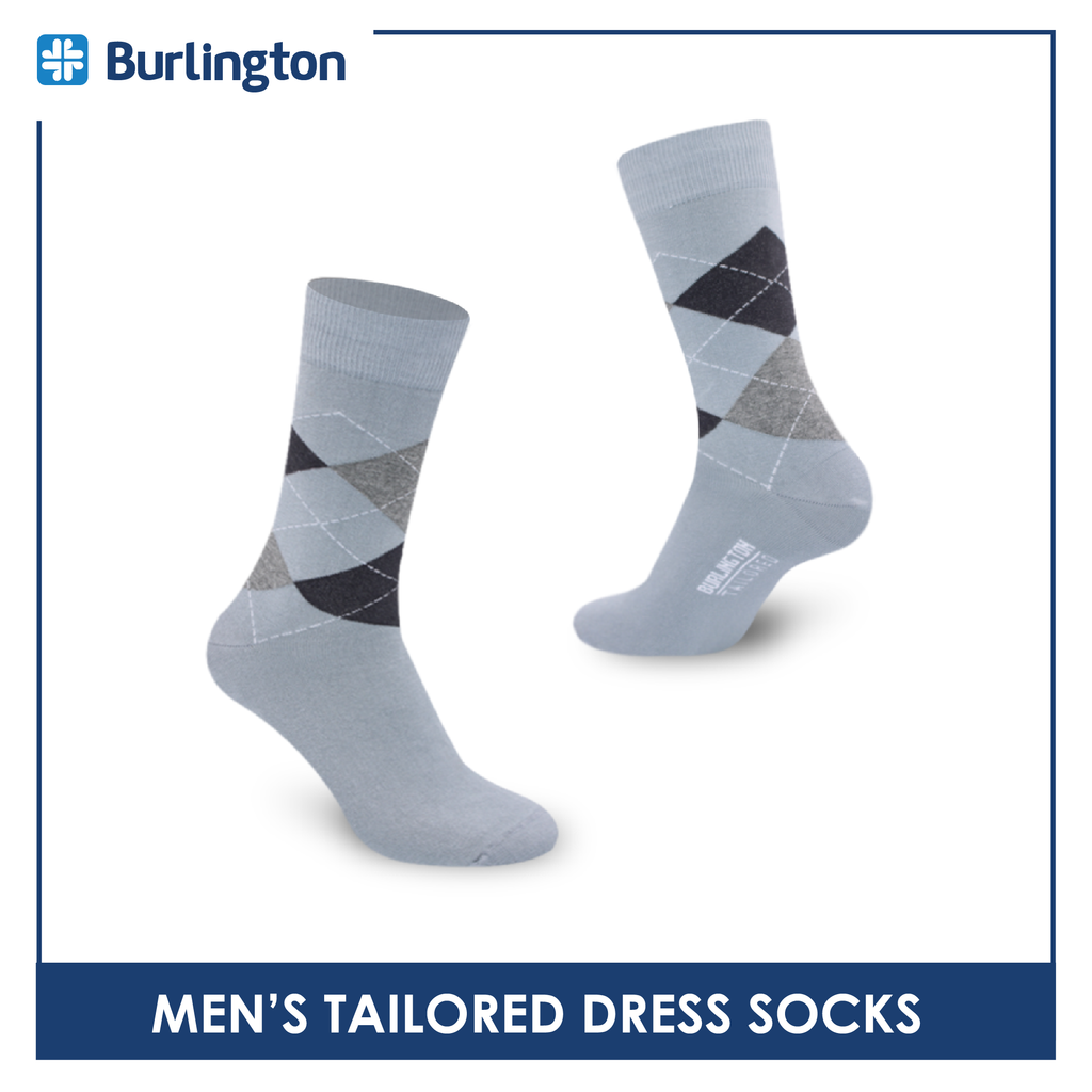 Burlington Men's Tailored Dress Crew Socks 1 Pair BMT1201