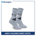 Burlington Men's Tailored Dress Crew Socks 1 Pair BMT1201