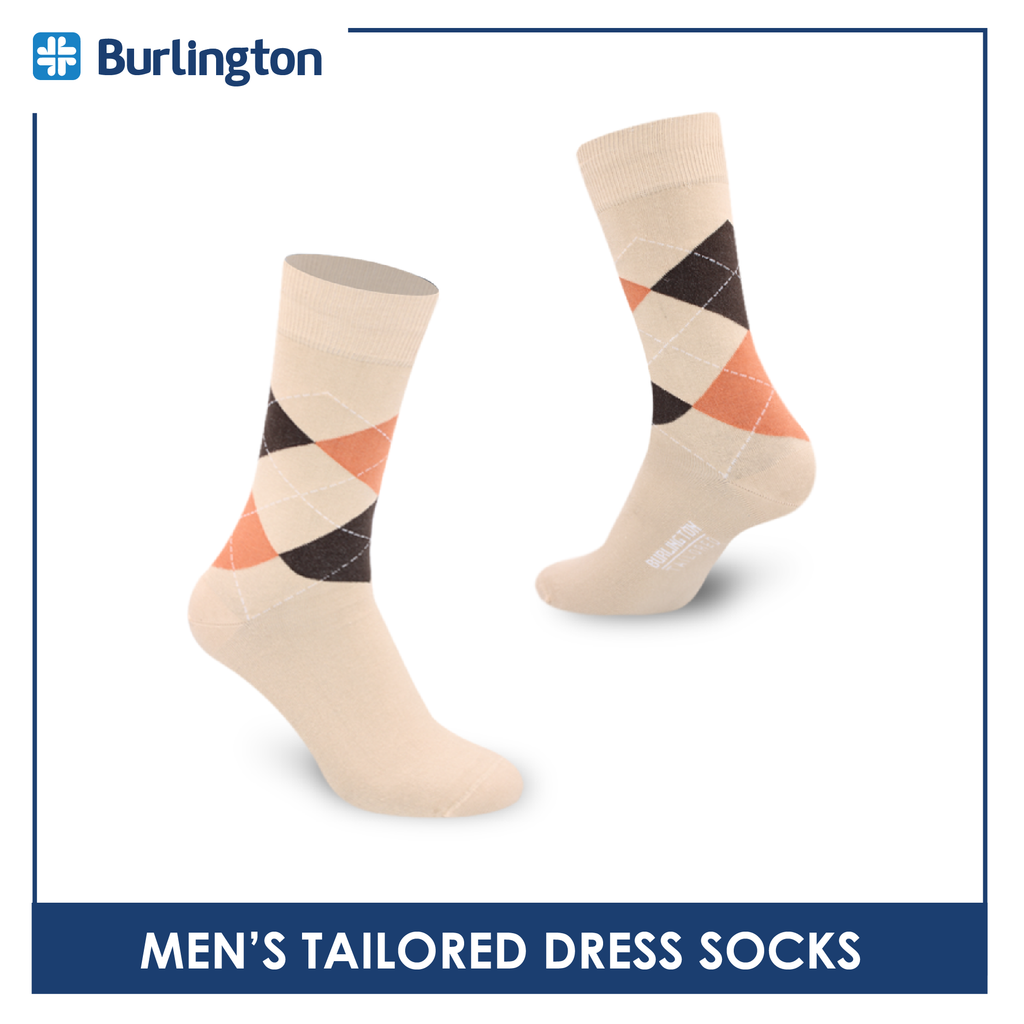 Burlington Men's Tailored Dress Crew Socks 1 Pair BMT1201