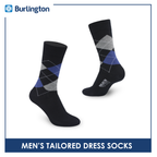 Burlington Men's Tailored Dress Crew Socks 1 Pair BMT1201