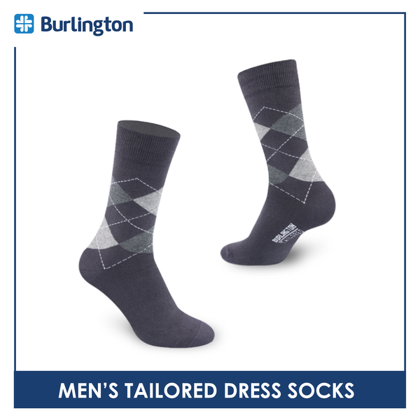 Burlington Men's Tailored Dress Crew Socks 1 Pair BMT1201