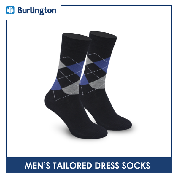 Burlington Men's Tailored Dress Crew Socks 1 Pair BMT1201