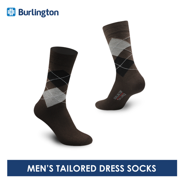 Burlington Men's Tailored Dress Crew Socks 1 pair BMT1402