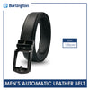 Burlington Men's Automatic Buckle Cowhide Genuine Leather Casual belt 1 piece (size 120cm)  JMBLA0202
