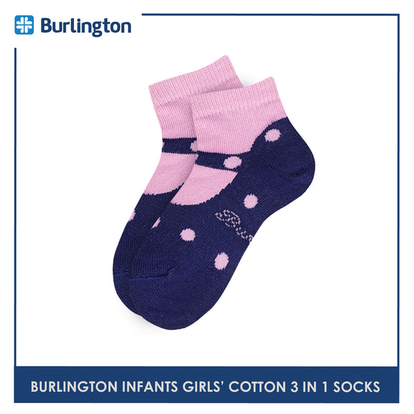 Burlington BGCKG11 Children's Cotton Ankle Casual Socks 3-in-1 Pack (4765320675433)