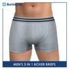 Burlington Men's Seamless Boxer Brief 3 pieces in a pack Underwear GTMBBG14