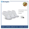 Burlington Men's Cotton Lite Casual Low Cut Socks 3 pairs in a pack 140