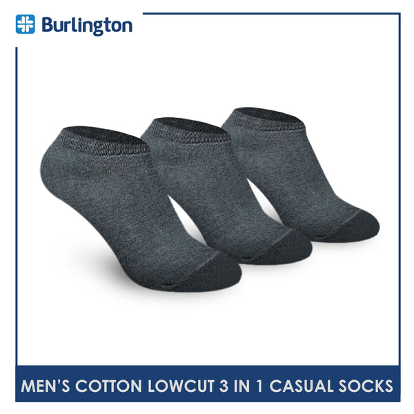 Burlington 140 Men's Cotton Low Cut Casual Socks 3 pairs in a pack (4357851447401)