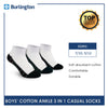 Burlington Children's Cotton Lite Casual Ankle Socks 3 pairs in a pack BBCKG59