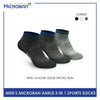 Microban Men's Cotton Thick Sports Ankle Socks 3 pairs in a pack VMSG0401
