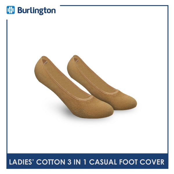 Burlington SNG90G Ladies' No Show Casual Anti Slip Socks 3-in-1 Pack (4766013161577)