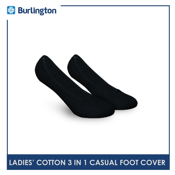 Burlington SNG90G Ladies' No Show Casual Anti Slip Socks 3-in-1 Pack (4766013161577)