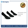 Burlington Ladies' Cotton Lite Casual No Show Foot Cover 3 pairs in a pack BLCFG9302