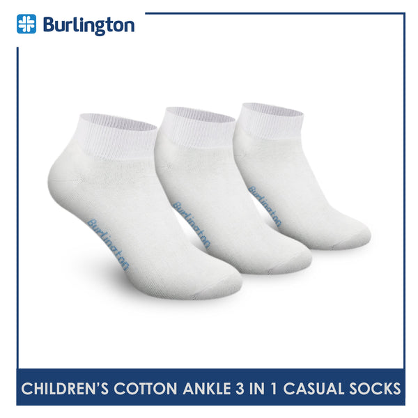 Burlington 5100 Children's Cotton Ankle Casual Socks 3 pairs in a pack (4357847220329)