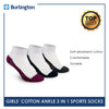 Burlington Children's Cotton Thick Sports Ankle Socks 3 pairs in a pack BGSKG17