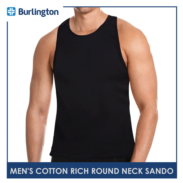 Burlington GTMSS1 Men's Cotton Rich Round Neck Sando 1pc (4373356970089)