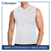 Burlington Men's Cotton Rich V-Neck Sando 1 piece GTMSV2