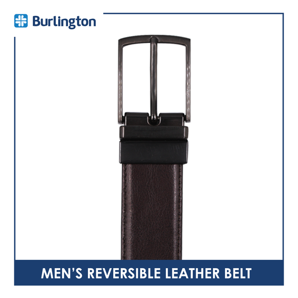 Burlington Men's  Reversible Genuine Leather Belt 1 Piece JMLR2102