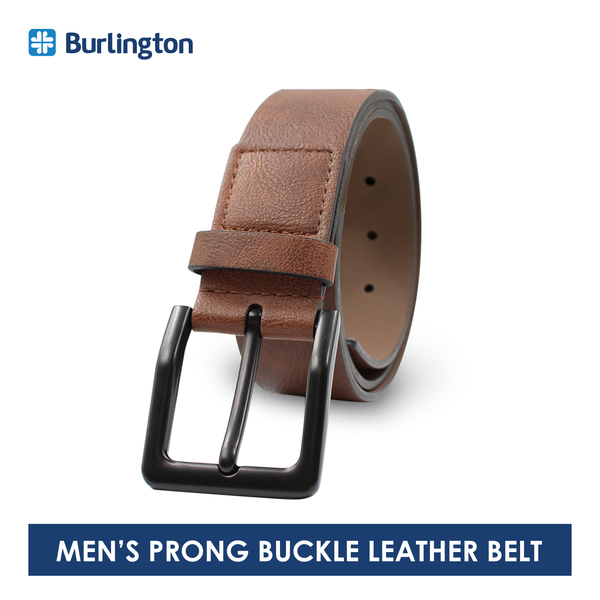 Burlington Men's Prong Buckle Genuine Leather Belt 1 Piece JMLP2102