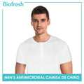 Biofresh Men's Antimicrobial Camisa De Chino Short Sleeves UMSC1 (4882350080105)
