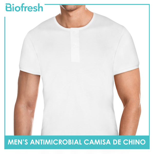 Biofresh Men's Antimicrobial Camisa De Chino Short Sleeves UMSC1 (4882350080105)