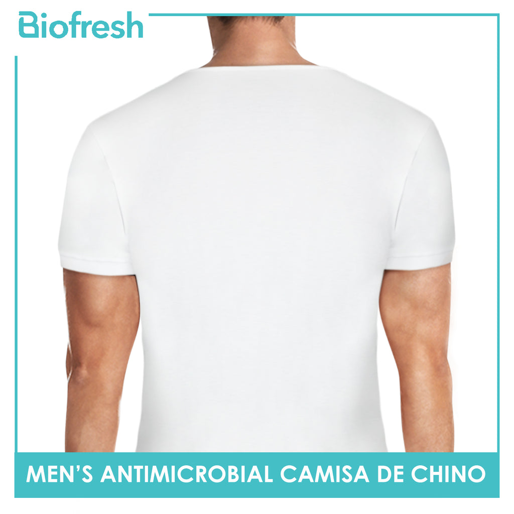 Biofresh Men's Antimicrobial Camisa De Chino Short Sleeves UMSC1 (4882350080105)