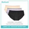 Biofresh ULPHG1101 Ladies' Antimicrobial Microair Hipster Panty 3 pieces in a pack