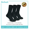 Biofresh RMCKG9 Men's Cotton Crew Casual Socks 3 pairs in a pack