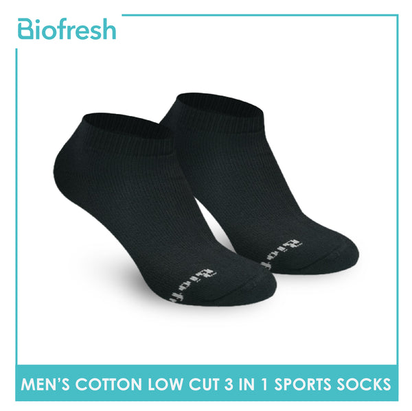 Biofresh RMSKG21 Men's Thick Cotton Low Cut Sports Socks 3 pairs in a pack (4369977278569)