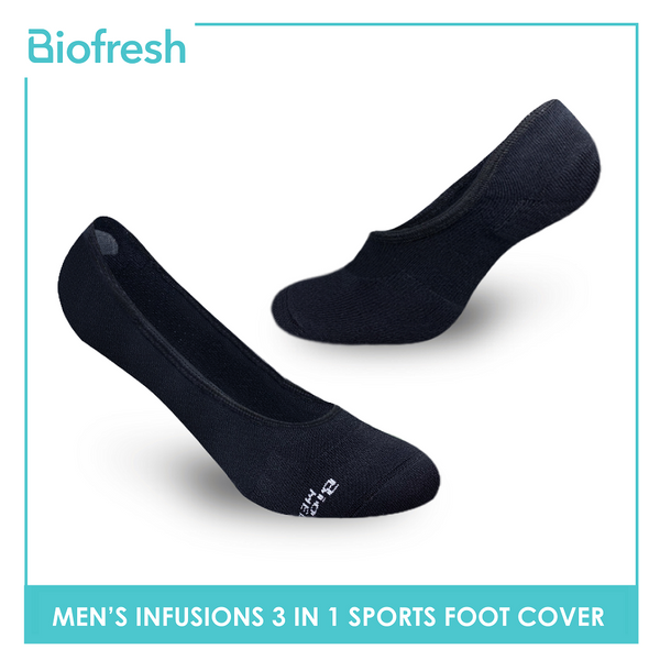 Biofresh Infusion RMFSG01 Men's Cotton No Show Sports Socks 3-in-1 Pack (4758554771561)