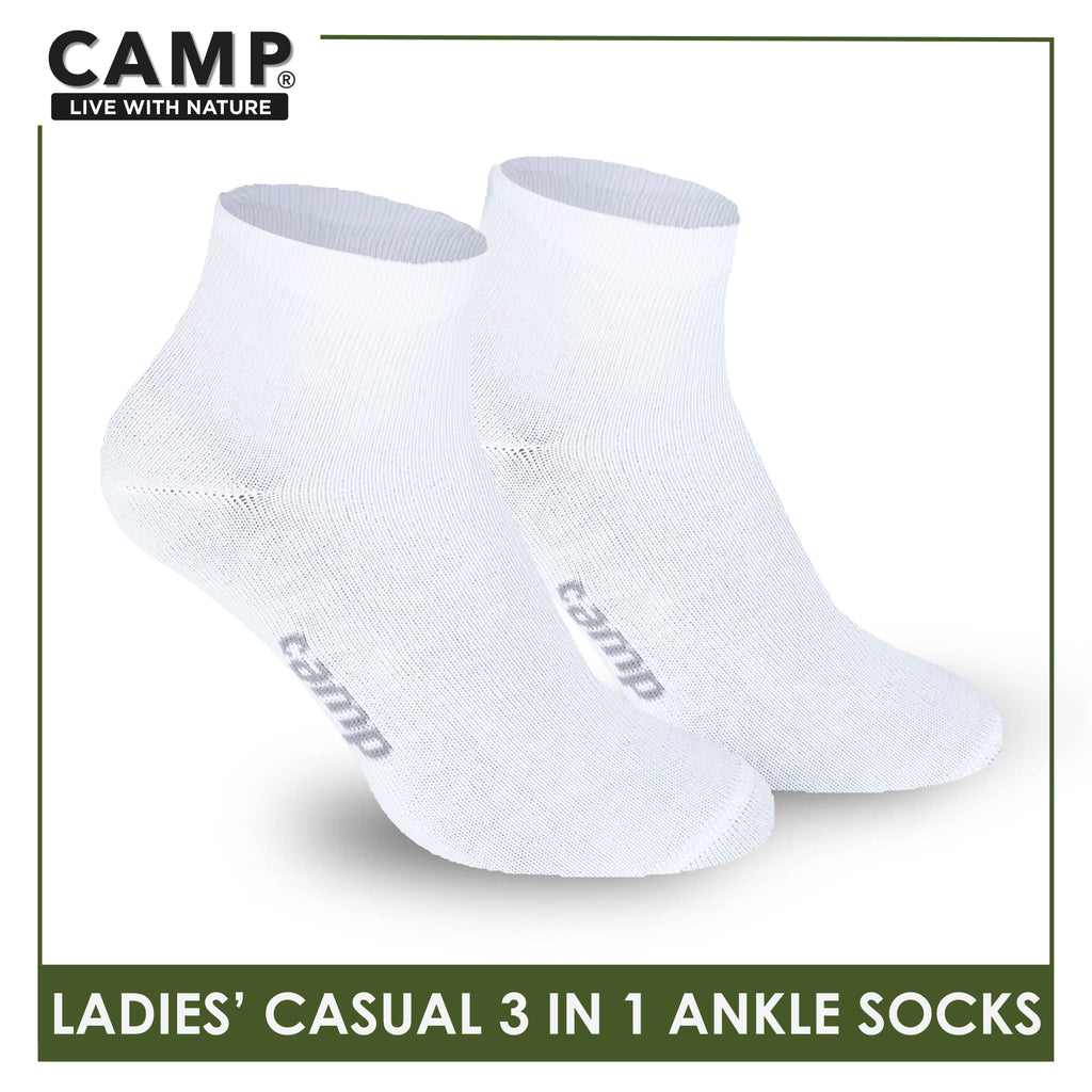 Camp Ladies’ Lite Thin Casual Ankle Socks 3 pairs in a pack CLC2