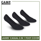 Camp Ladies’ Lite Thin Casual Foot Cover 3 pairs in a pack CLCFG1