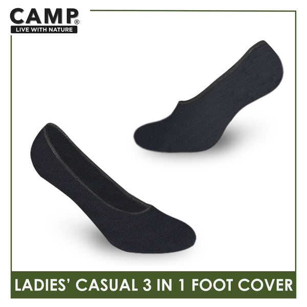 Camp Ladies' Cotton Lite Casual Foot Cover 3 pairs in a pack CLCFG1