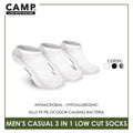 Camp Men's Cotton Lite Thin Casual Low Cut Socks 3 pairs in a pack CMC0