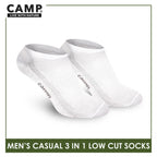 Camp Men's Cotton Lite Thin Casual Low Cut Socks 3 pairs in a pack CMC0