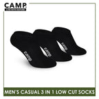 Camp Men's Cotton Lite Thin Casual Low Cut Socks 3 pairs in a pack CMC0