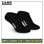 Camp Men's Cotton Lite Thin Casual Low Cut Socks 3 pairs in a pack CMC0