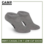Camp Men's Cotton Lite Thin Casual Low Cut Socks 3 pairs in a pack CMC0