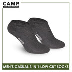 Camp Men's Cotton Lite Thin Casual Low Cut Socks 3 pairs in a pack CMC0