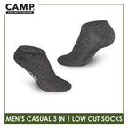Camp Men's Cotton Lite Thin Casual Low Cut Socks 3 pairs in a pack CMC0
