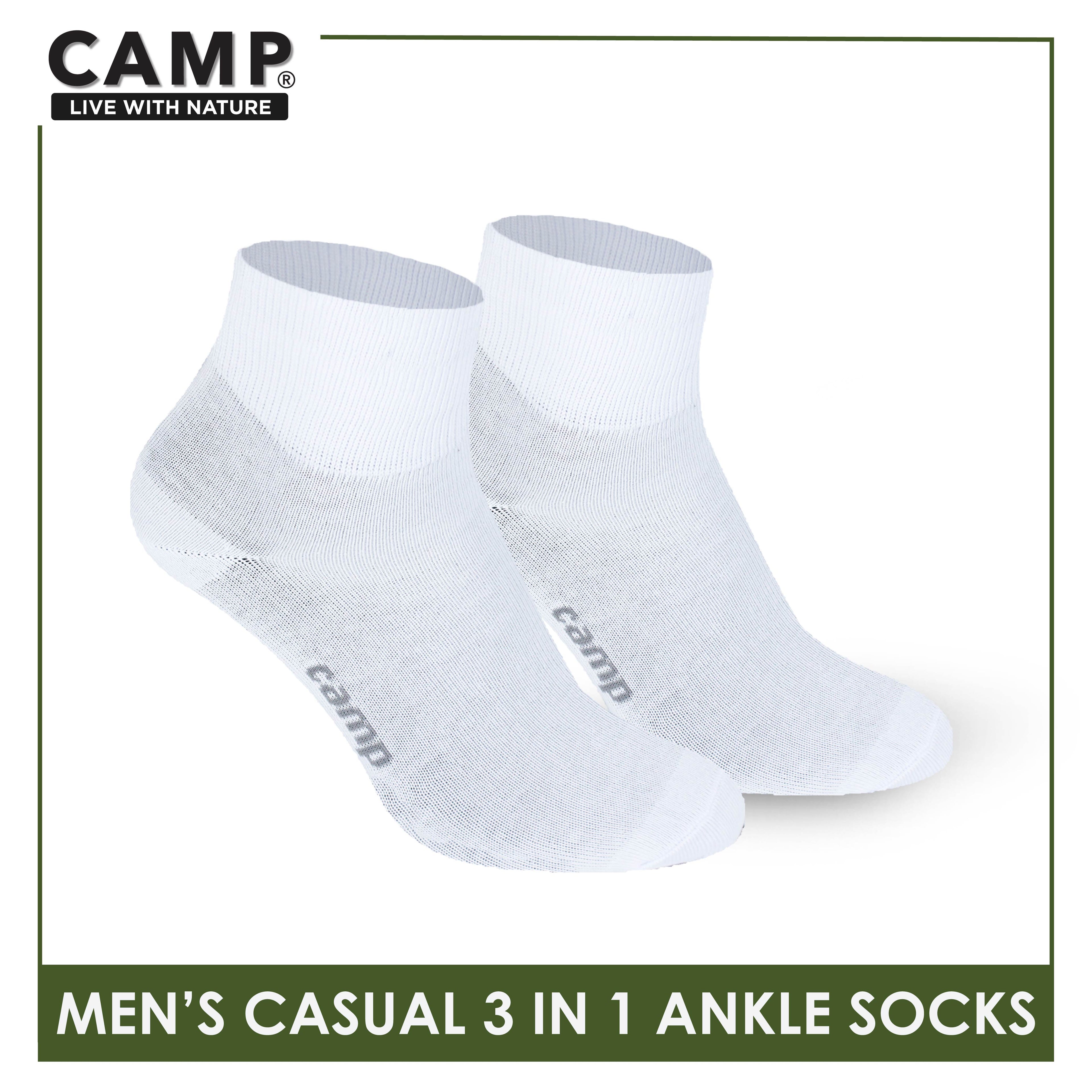 Camp Men's Cotton Lite Thin Casual Ankle Socks 3 pairs in a pack CMC2