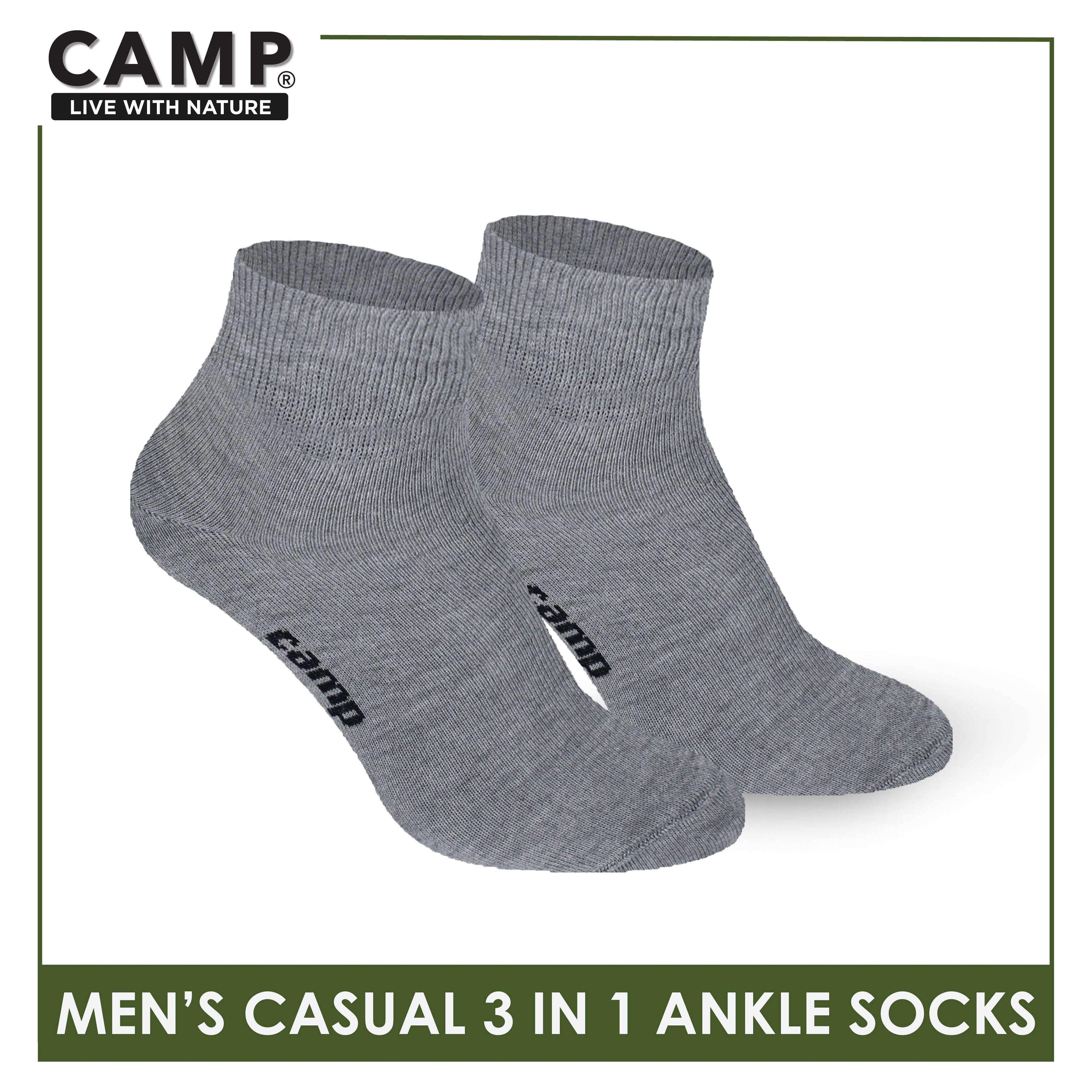 Camp Men's Cotton Lite Thin Casual Ankle Socks 3 pairs in a pack CMC2