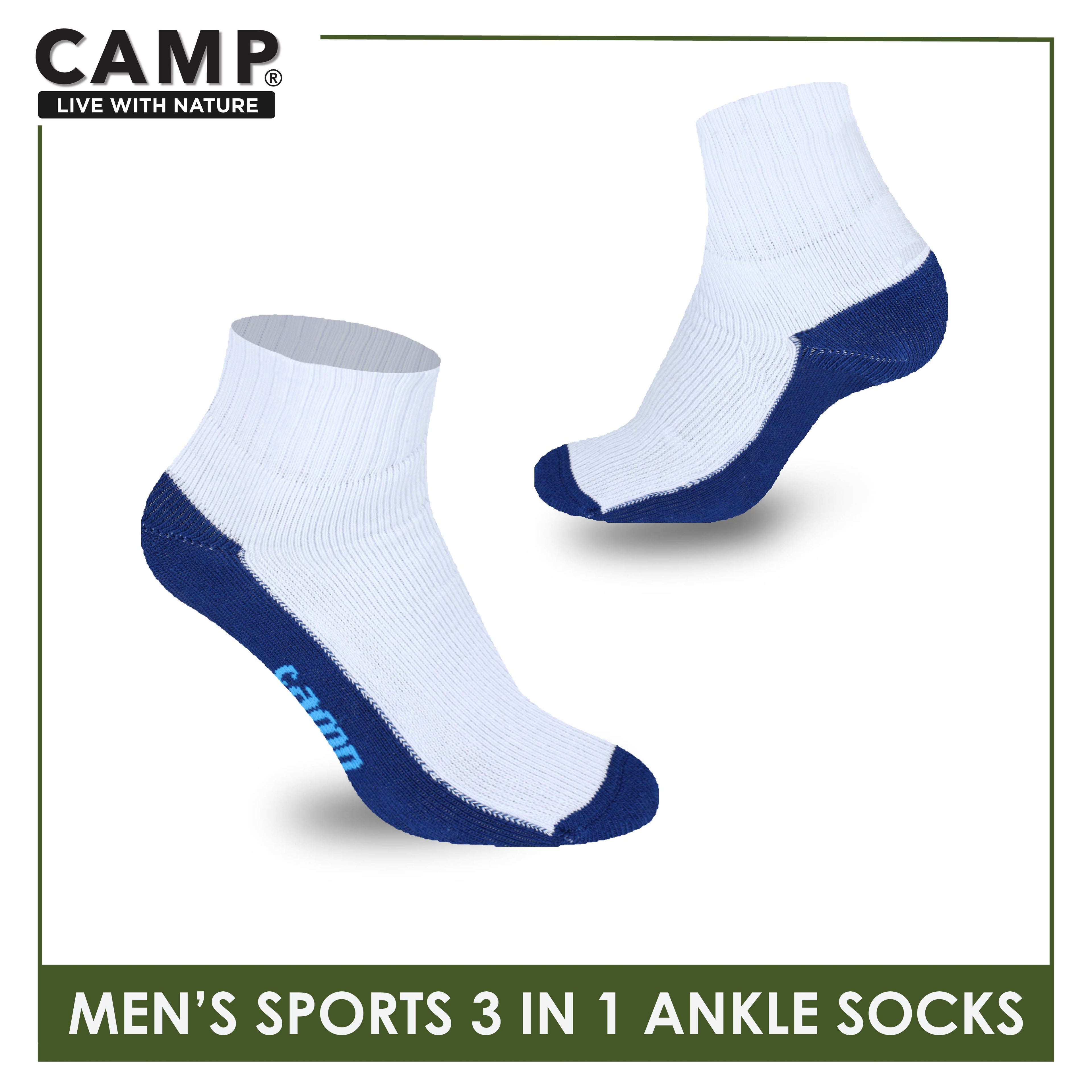 Camp Men's Cotton Thick Sports Ankle Socks 3 pairs in a pack CMS5