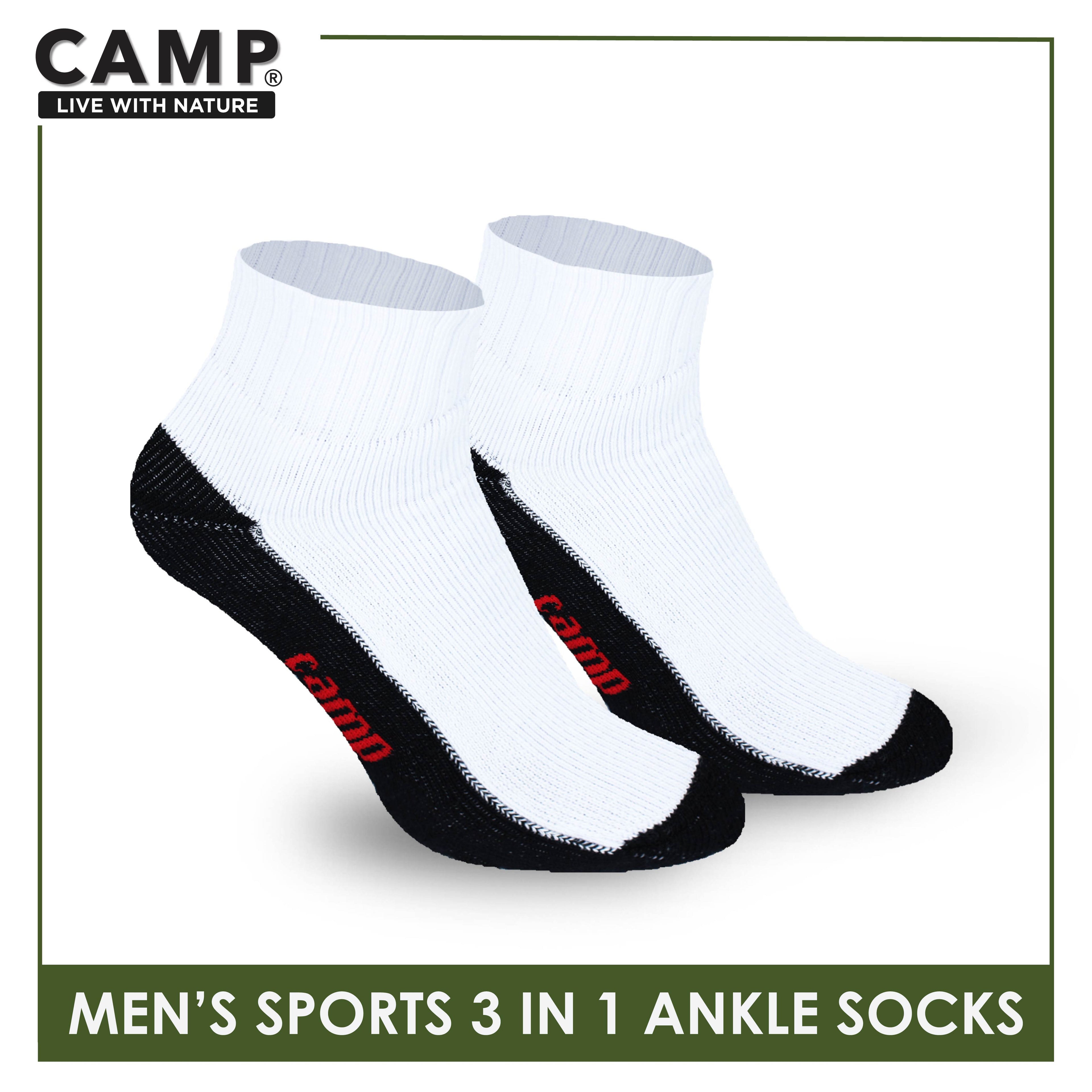 Camp Men's Cotton Thick Sports Ankle Socks 3 pairs in a pack CMS5