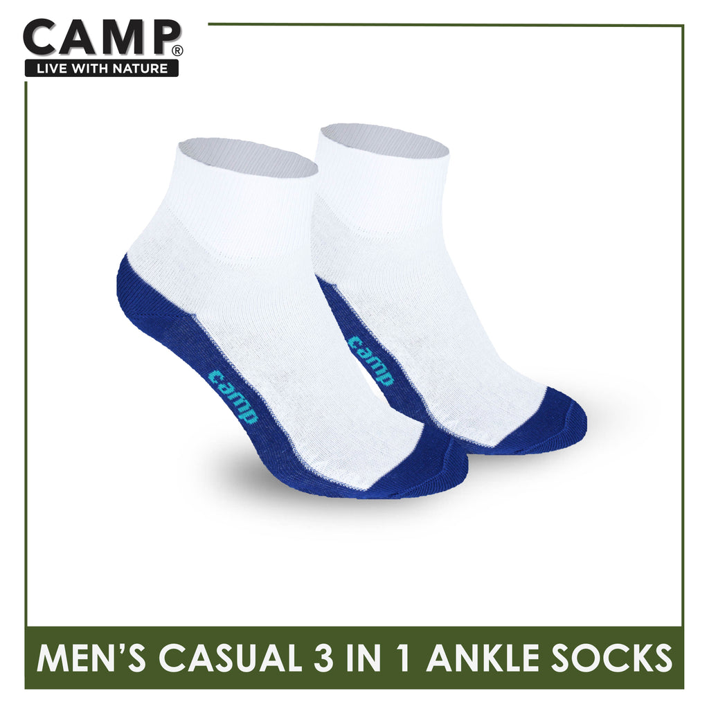 Camp Men's Cotton Lite Thin Casual Ankle Socks 3 pairs in a pack CMC5